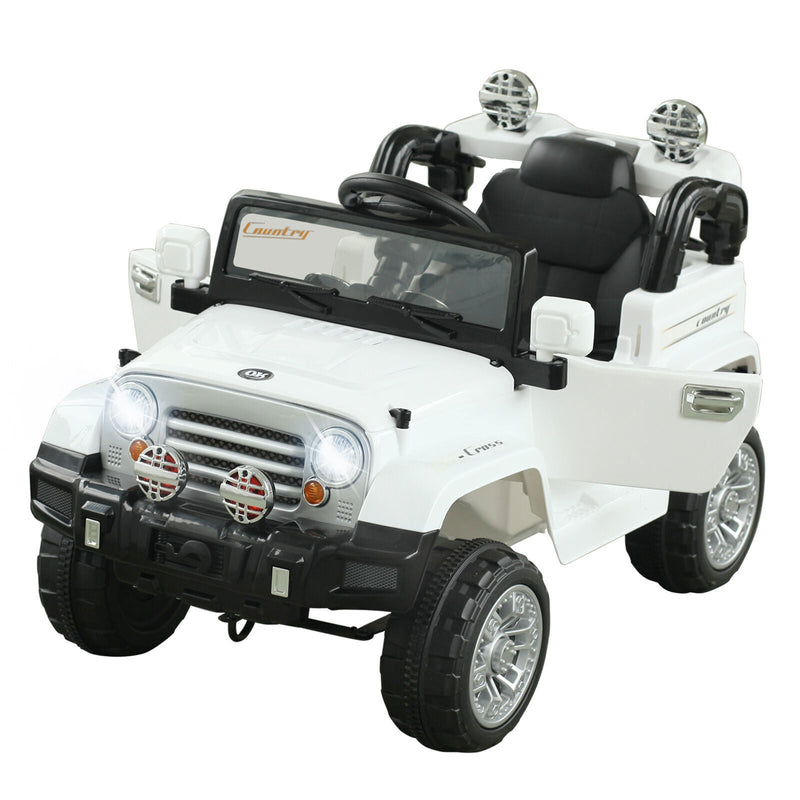 Load image into Gallery viewer, Off-Road Battery-Powered Jeep Truck for Kids with Remote Control, MP3 Player, and Lights - 12V
