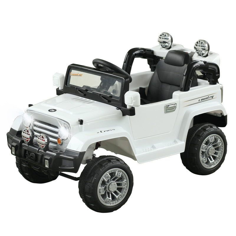 Load image into Gallery viewer, Off-Road Battery-Powered Jeep Truck for Kids with Remote Control, MP3 Player, and Lights - 12V

