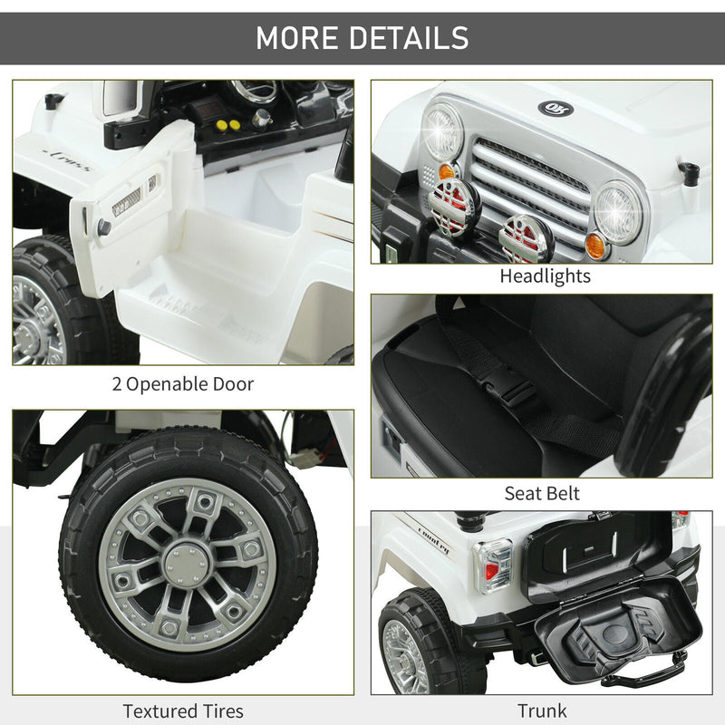 Load image into Gallery viewer, Off-Road Battery-Powered Jeep Truck for Kids with Remote Control, MP3 Player, and Lights - 12V
