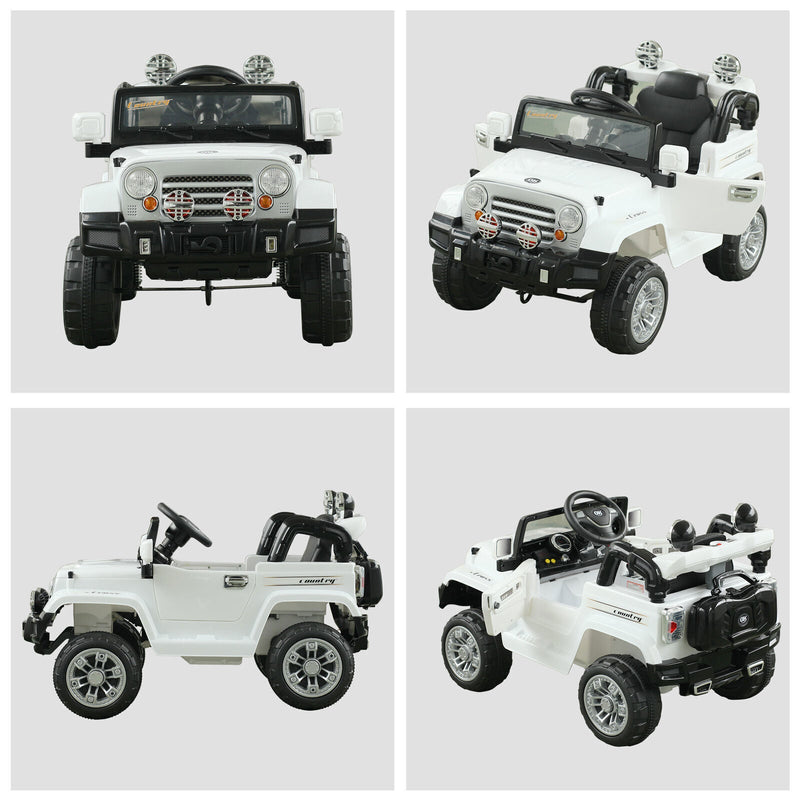 Load image into Gallery viewer, Off-Road Battery-Powered Jeep Truck for Kids with Remote Control, MP3 Player, and Lights - 12V
