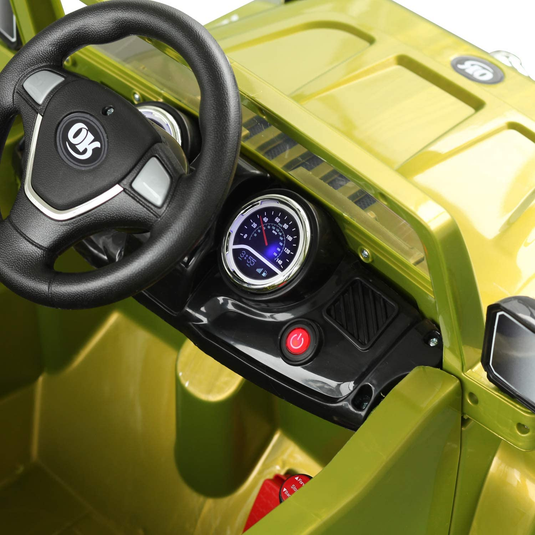 Off-Road Truck Ride-On Car with MP3, Horn, Steering Wheel, and Remote Control for Kids
