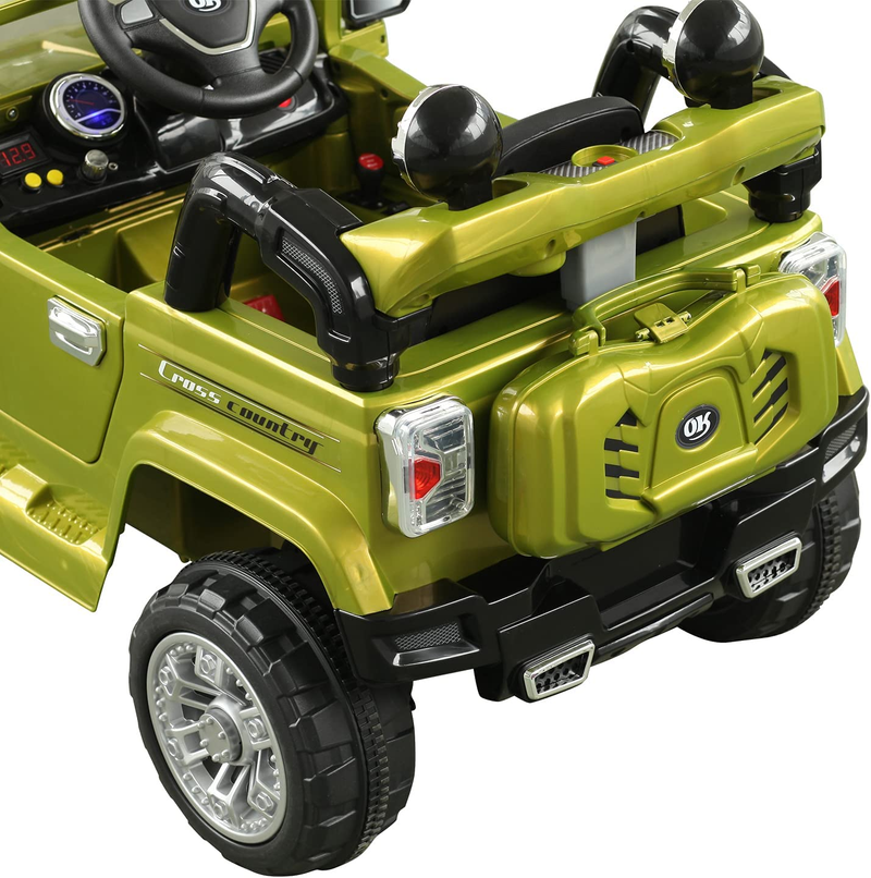 Load image into Gallery viewer, Off-Road Truck Ride-On Car with MP3, Horn, Steering Wheel, and Remote Control for Kids
