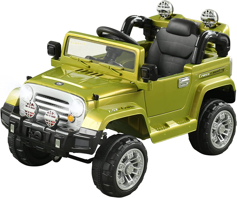 Load image into Gallery viewer, Off-Road Truck Ride-On Car with MP3, Horn, Steering Wheel, and Remote Control for Kids
