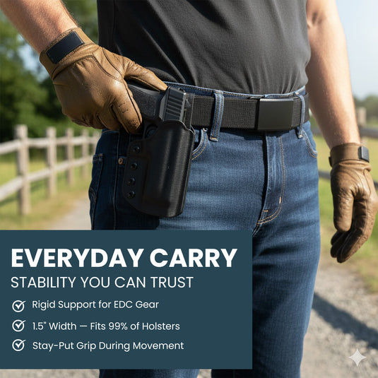 OPS 1.0 EDC Belt 1.5" Width Ballistic Nylon for Everyday Carry