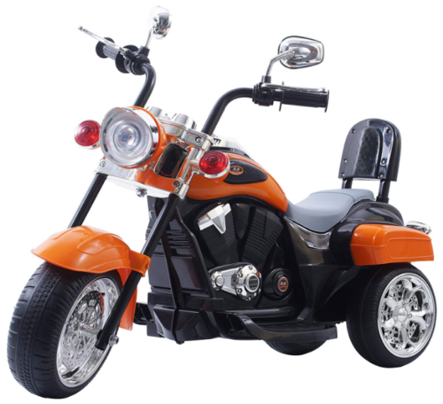 Load image into Gallery viewer, Orange 1-3 Year Old Kids&#39; Motorcycle with Wheels
