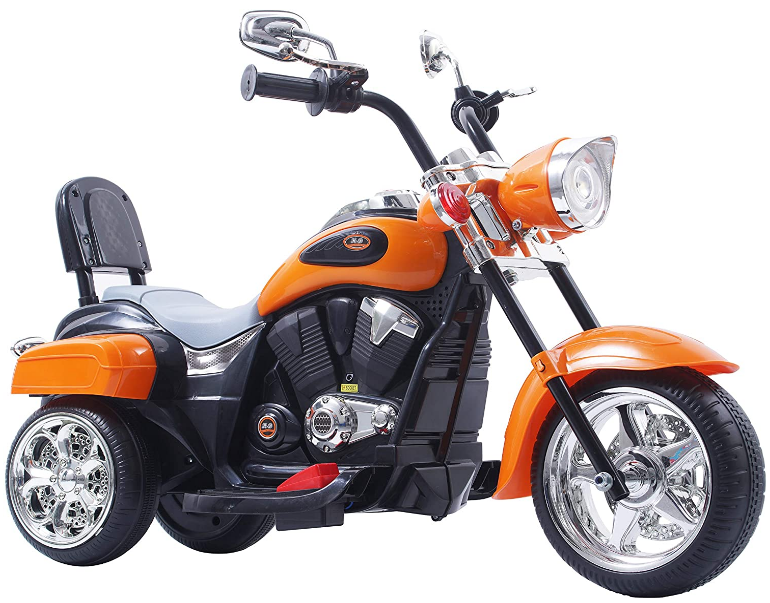 Load image into Gallery viewer, Orange 1-3 Year Old Kids&#39; Motorcycle with Wheels
