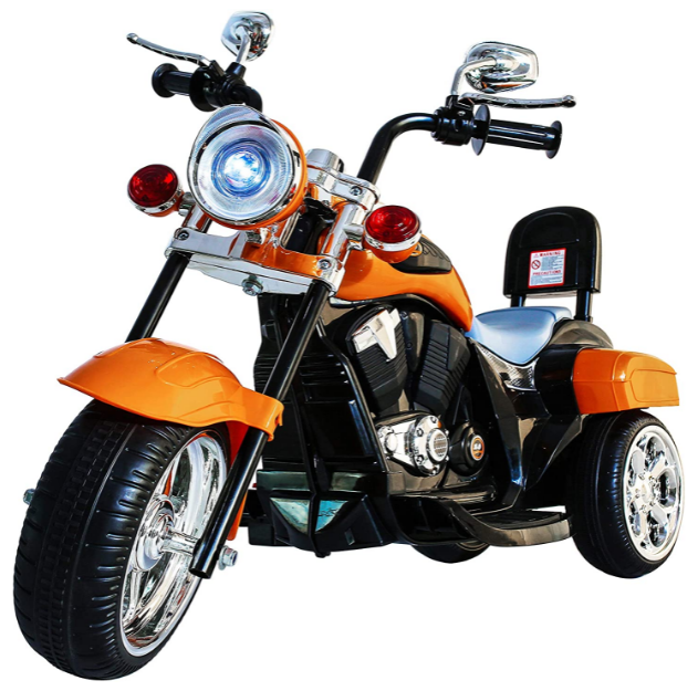 Load image into Gallery viewer, Orange 1-3 Year Old Kids&#39; Motorcycle with Wheels

