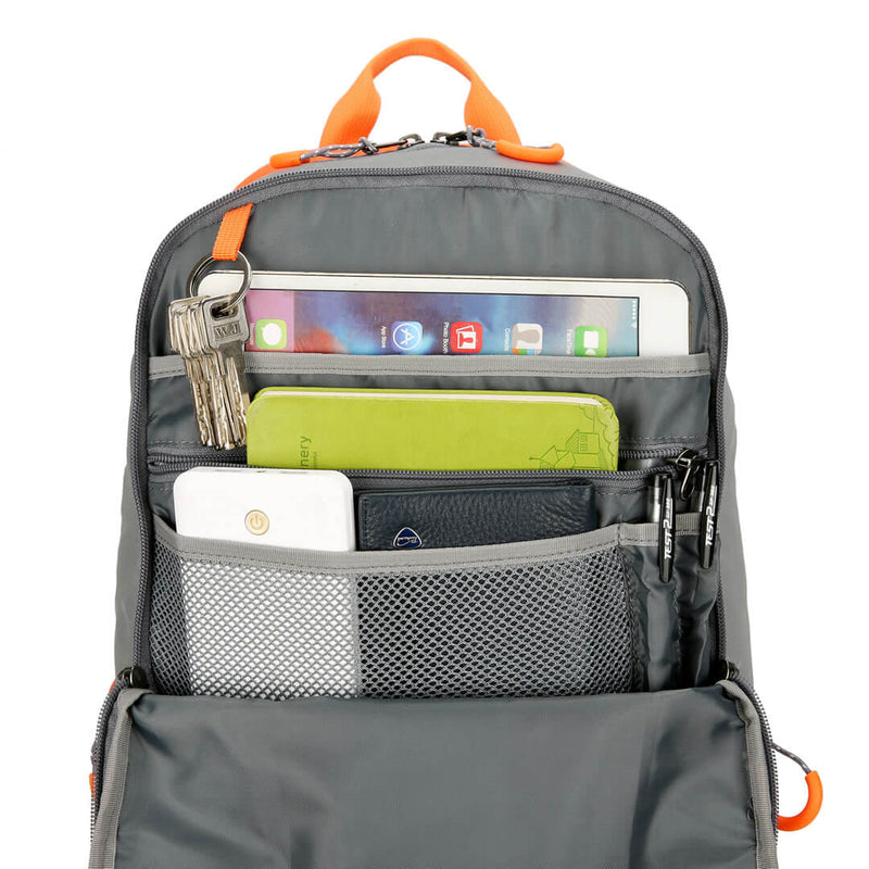 Load image into Gallery viewer, High Visibility Orange Reflective Commuter Bike Backpack |Riderbag Reflektor35
