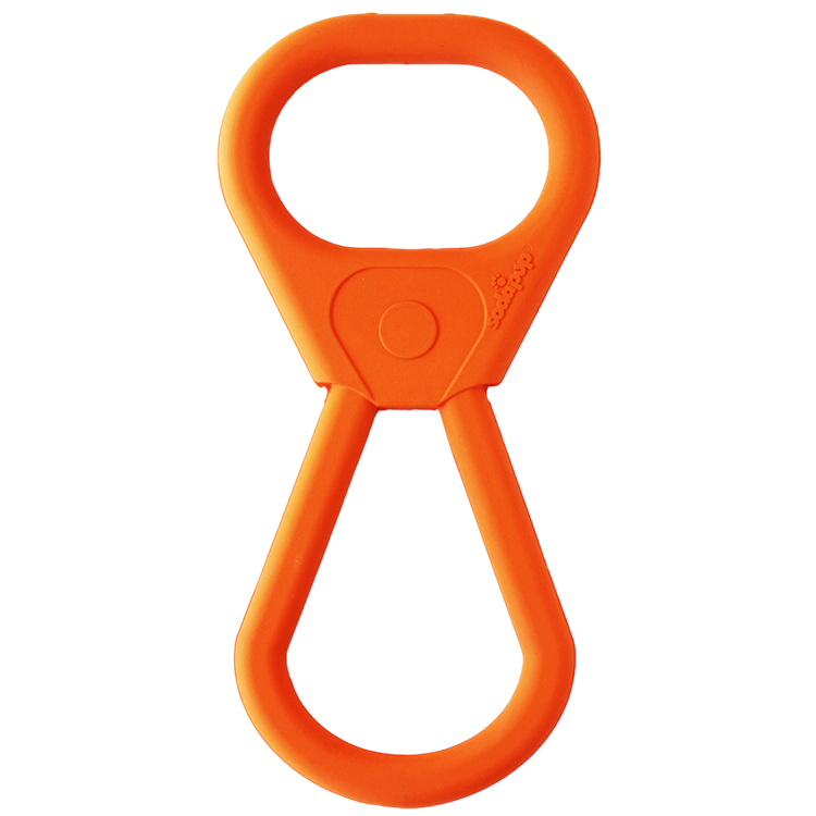 Load image into Gallery viewer, Pop Top Rubber Tug Toy for Interactive Play | Heavy Chewers | USA Made | SodaPup
