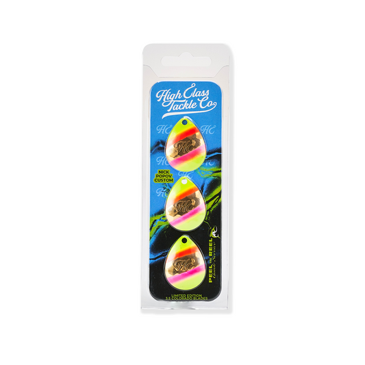"Orange Peel" Peel The Reel x High Class 3.5 Colorado Blades (3-Pack)