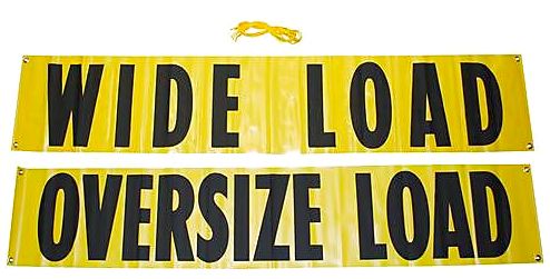 OVERSIZE LOAD / WIDE LOAD SIGN Reversible Banner 84