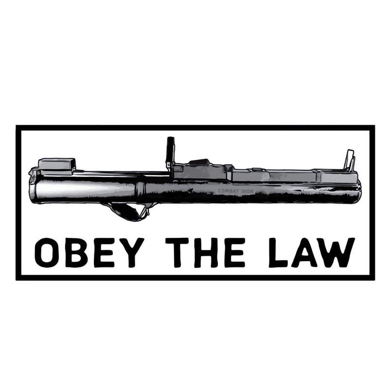 Load image into Gallery viewer, Obey The Law Rocket Launcher Decal
