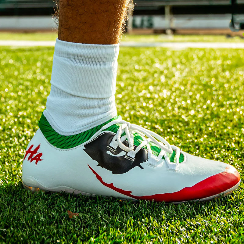 Load image into Gallery viewer, The Officially Licensed Joker Football Cleats - Velocity 2.0 by Phenom Elite
