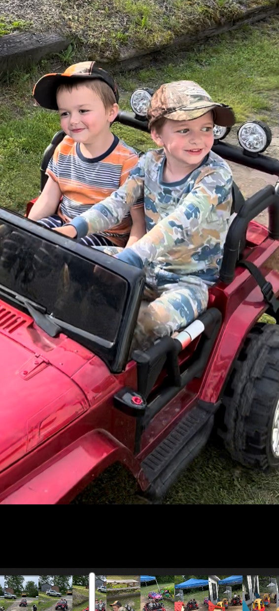Load image into Gallery viewer, 2 Seater 24 Volt 4x4 Electric Ride On Jeep Style Rubber Tires Fully Loaded Truck ATV UTV For Kids W/Magic Cars® Wireless Parental Control
