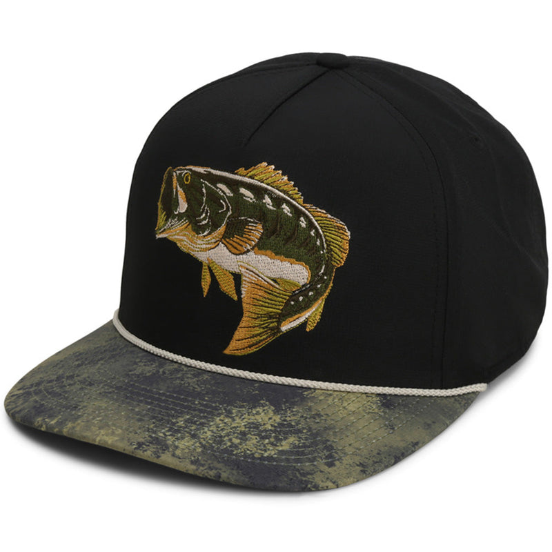 Load image into Gallery viewer, Largemouth Bass 5-Panel Trucker Rope Cap
