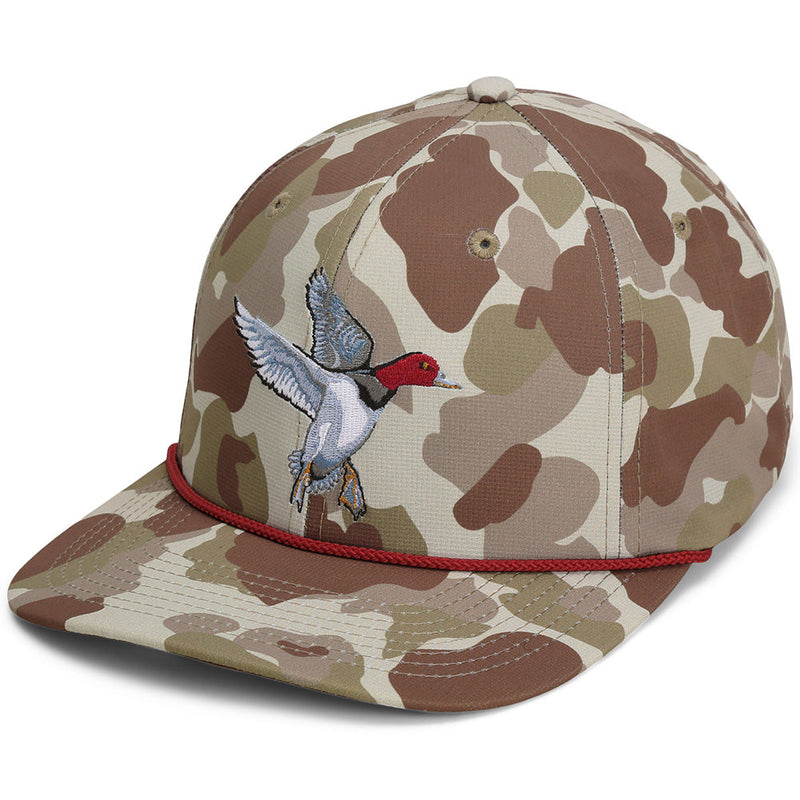 Load image into Gallery viewer, Redhead Duck Hat 6-Panel Waterfowl Rope Cap
