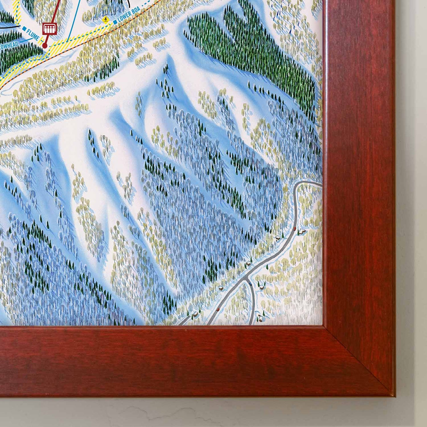 Park City Ski Resort Trail Map Poster