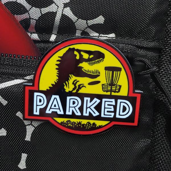Load image into Gallery viewer, T-Rex Parked Pin - Metal Butterfly

