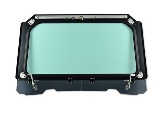 Black Vented Glass Windshield for RZR 900, 1000, Turbo with Wiper
