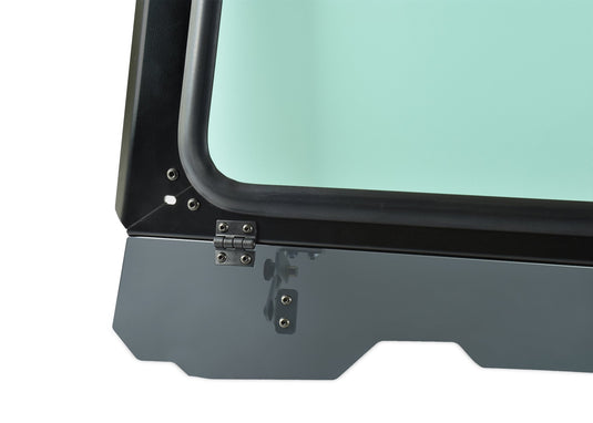 Black Vented Glass Windshield for RZR 900, 1000, Turbo with Wiper