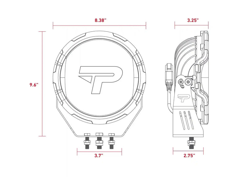 Load image into Gallery viewer, PROWLR 9" LED Driving Light [TRUE AMBER]
