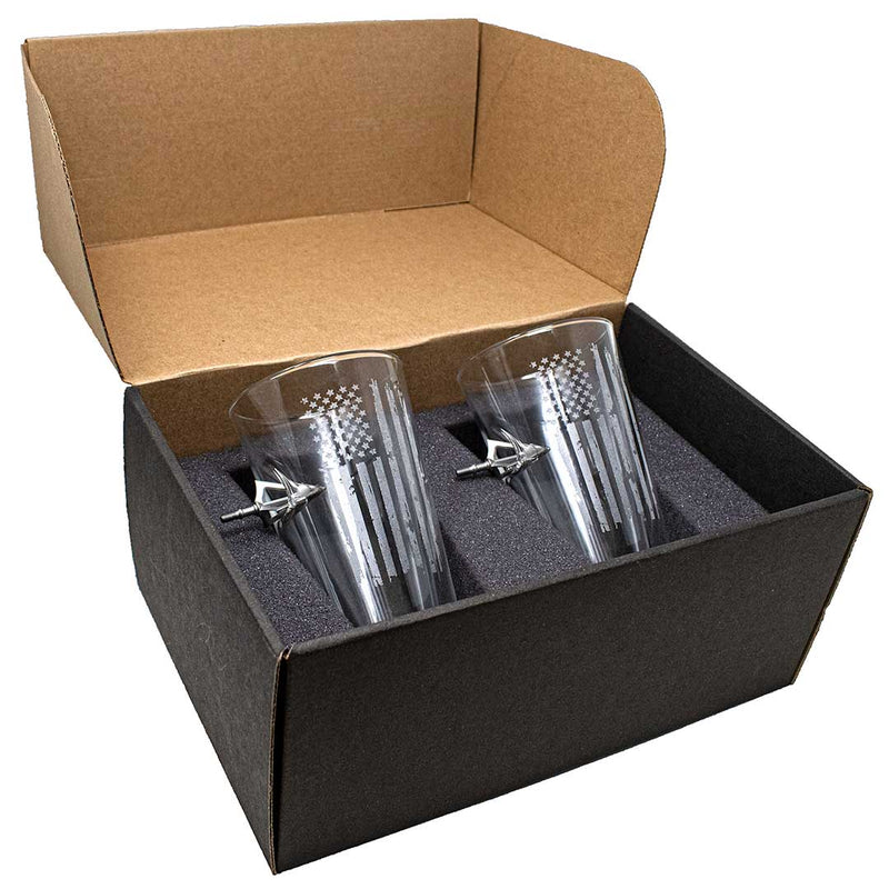 Load image into Gallery viewer, Patriotic Broadhead Pint Glass
