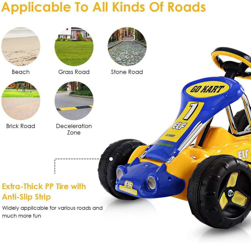 Load image into Gallery viewer, Pedal-Powered Go Kart for Boys &amp; Girls - 4 Wheel Ride On Car for Endless Fun!
