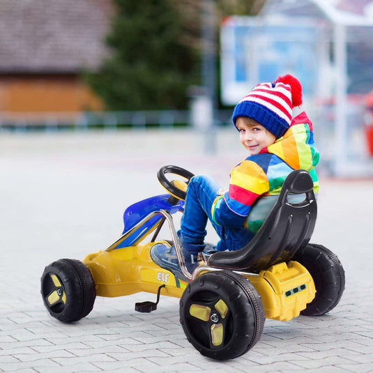 Pedal-Powered Go Kart for Boys & Girls - 4 Wheel Ride On Car for Endless Fun!