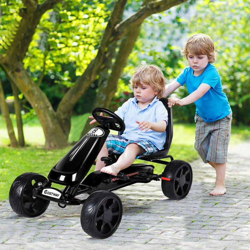 Load image into Gallery viewer, Pedal-Powered Go Kart for Kids - 4 Wheel Racer Stealth - Perfect Christmas Gift
