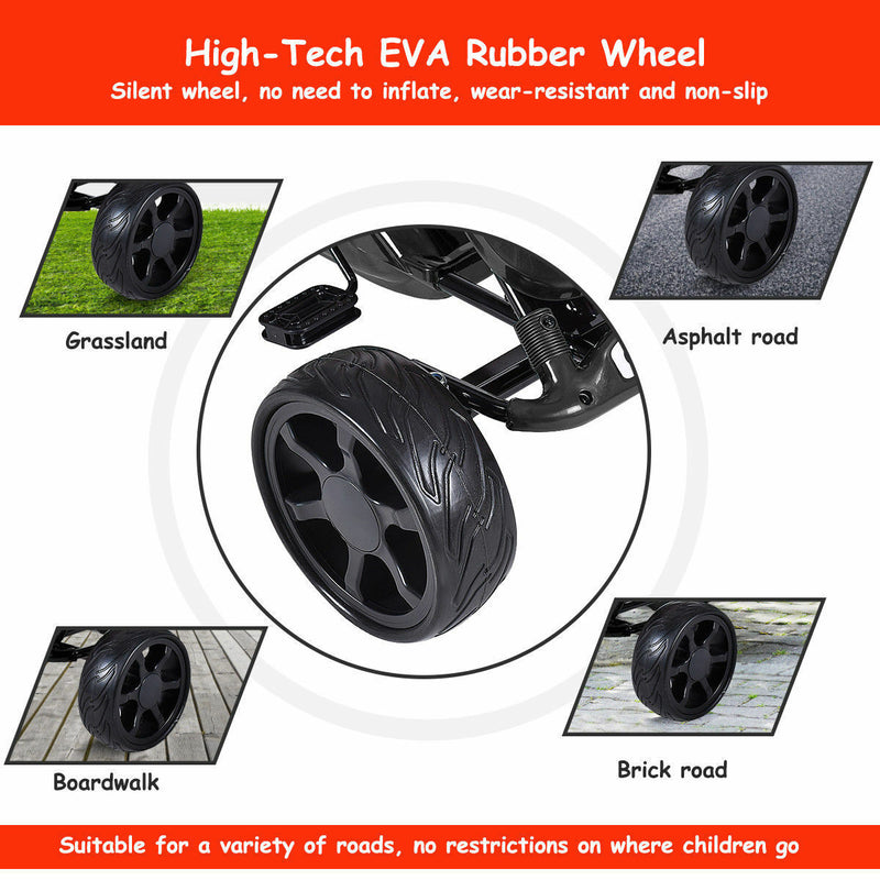 Load image into Gallery viewer, Pedal-Powered Go Kart for Kids - 4 Wheel Racer Stealth - Perfect Christmas Gift
