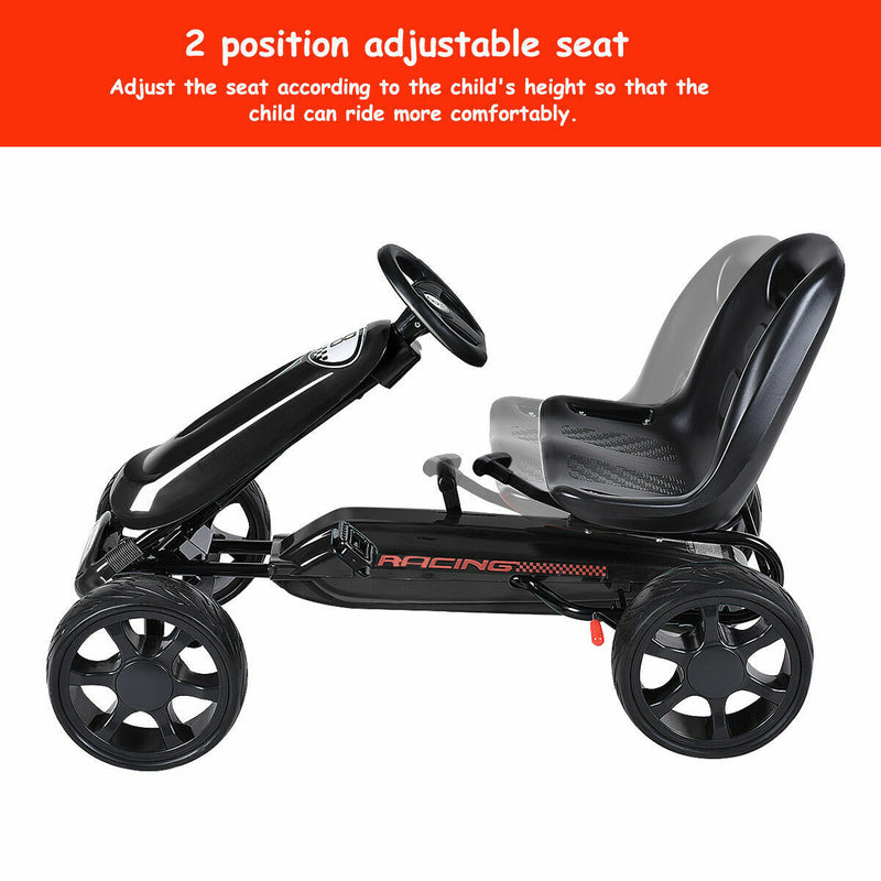 Load image into Gallery viewer, Pedal-Powered Go Kart for Kids - 4 Wheel Racer Stealth - Perfect Christmas Gift
