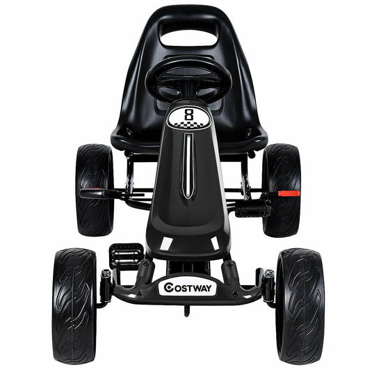 Pedal-Powered Go Kart for Kids - 4 Wheel Racer Stealth - Perfect Christmas Gift