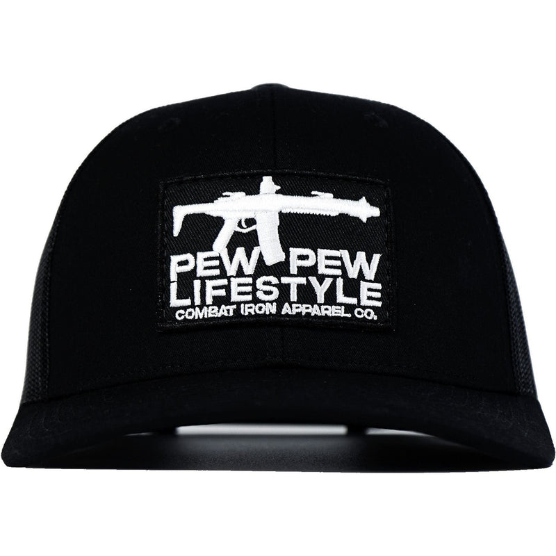 Load image into Gallery viewer, Pew Pew Lifestyle Patch Mid-Profile Snapback Hat
