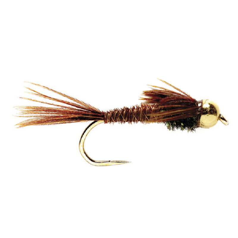 Load image into Gallery viewer, Barbless Bead Head Pheasant Tail Nymph Fly 6 Flies Hook Size 10
