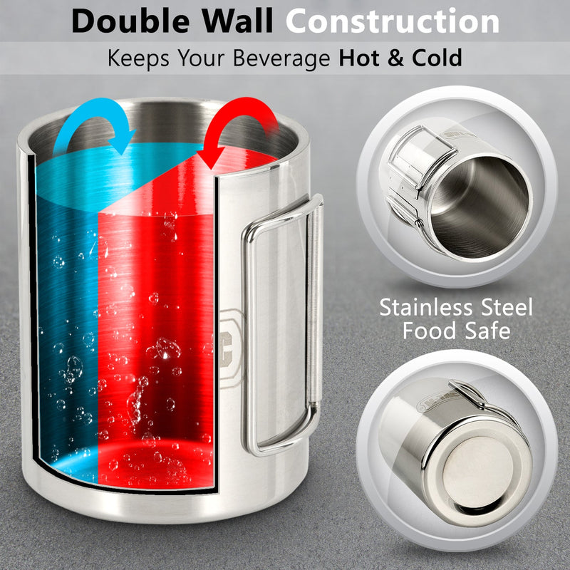 Load image into Gallery viewer, M-Tac Thermo Mug with Folding Handle 15oz
