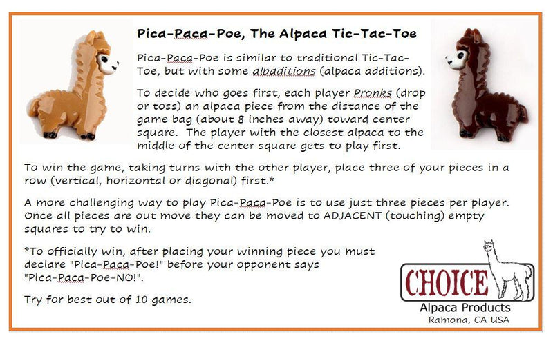 Load image into Gallery viewer, Pica Paca Poe - Alpaca Tic-Tac-Toe Game
