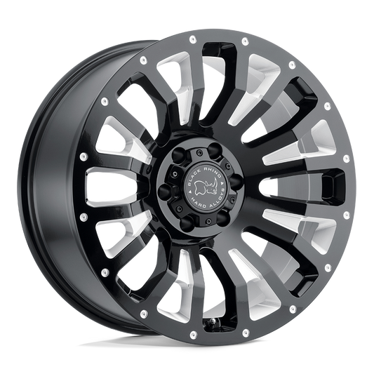 Black Rhino Hard Alloys Pinatubo Gloss Black W/ Milled Inside Window
