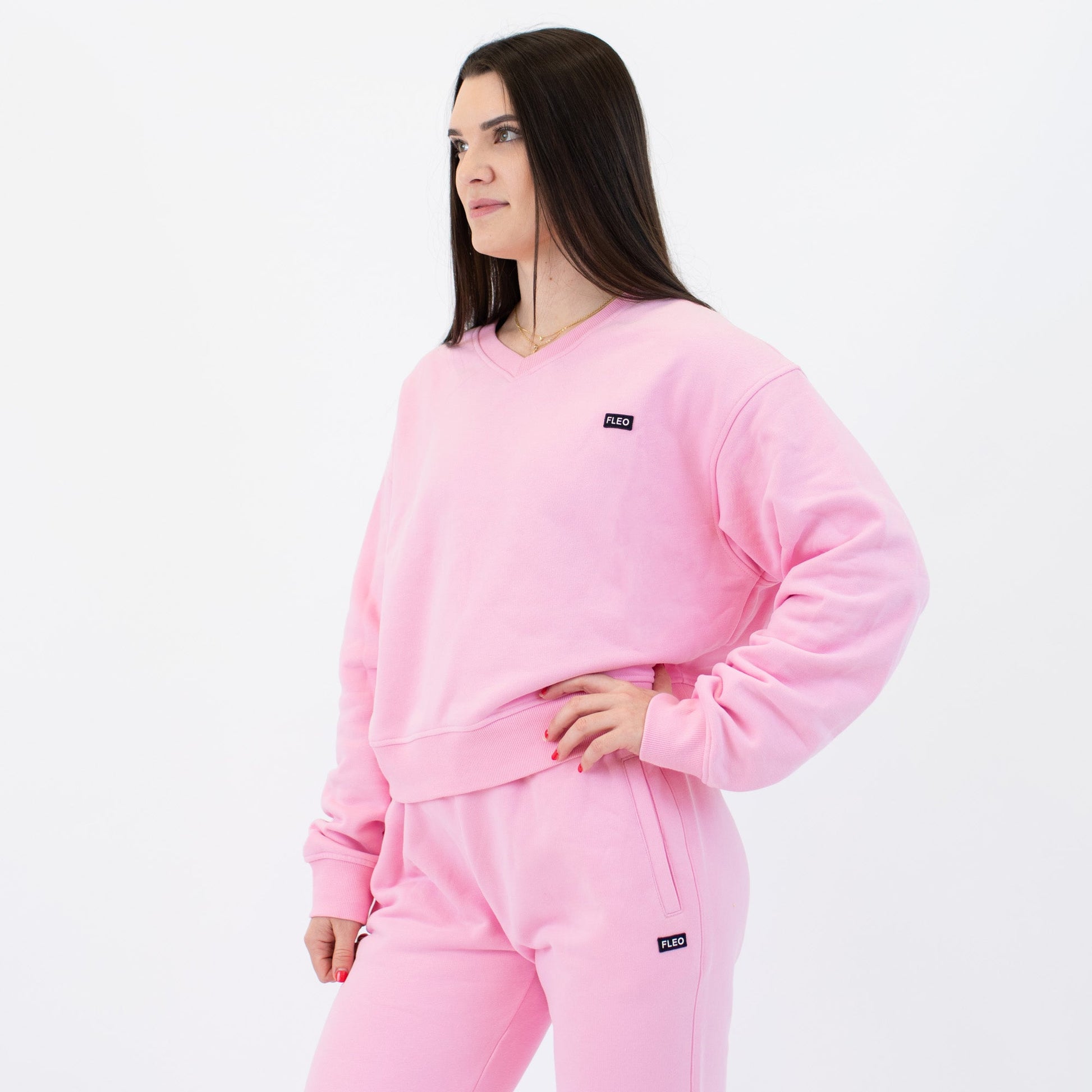 V Neck Crop Sweatshirt - Skoutley Outdoors LLC