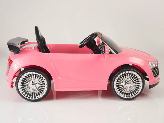 Audi Style Turbo Pink Ride On Roadster Style Electric Car For Children W/Magic Cars® Wireless Parental Control