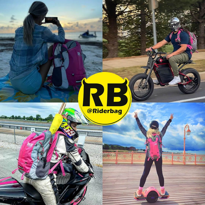 Load image into Gallery viewer, High Visibility Pink Reflective Commuter Bike Backpack |Riderbag Reflektor35
