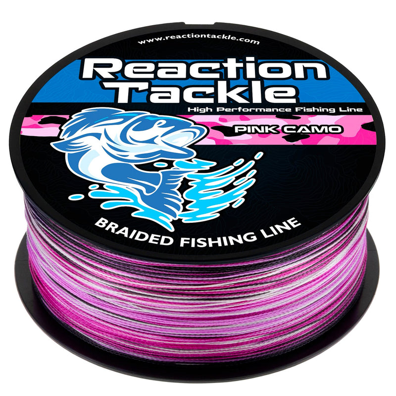 Load image into Gallery viewer, Reaction Tackle Braided Fishing Line - Pink Camo
