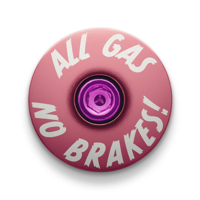 Load image into Gallery viewer, All Gas No Brakes - Custom Bike Headset Cap
