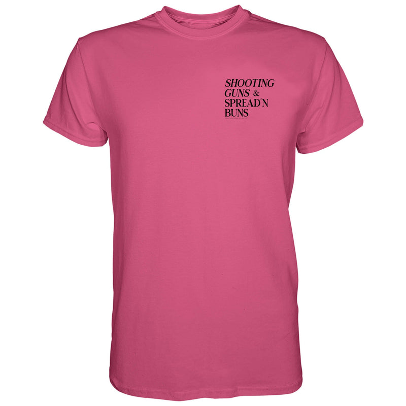 Load image into Gallery viewer, Shooting Guns &amp; Spread&#39;n Buns Men&#39;s T-Shirt
