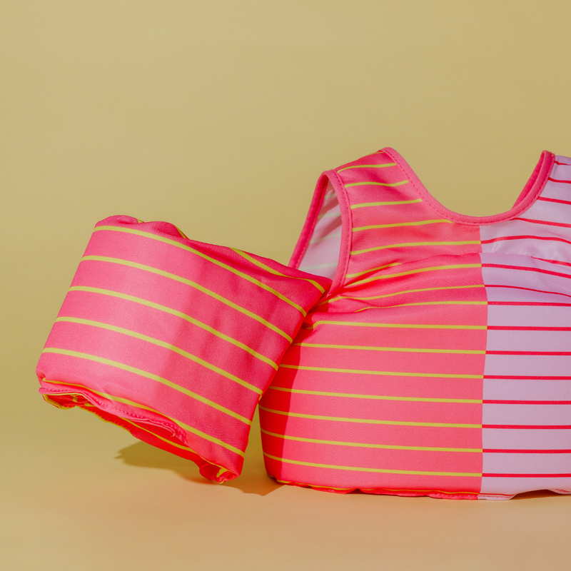 Load image into Gallery viewer, Pink Lemonade Stripe Kids Float

