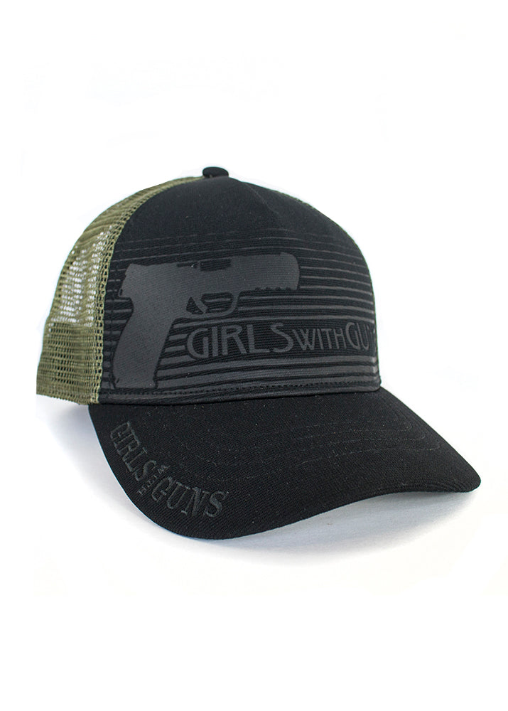 Load image into Gallery viewer, Pistol Trucker Hat | Black
