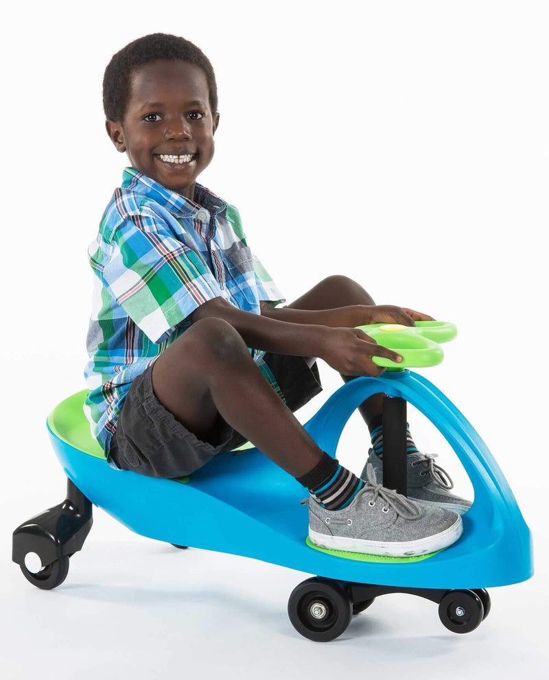 Load image into Gallery viewer, Plasmart Aqua Blue/Lime Green Plasma Car Ride On - Model PC035
