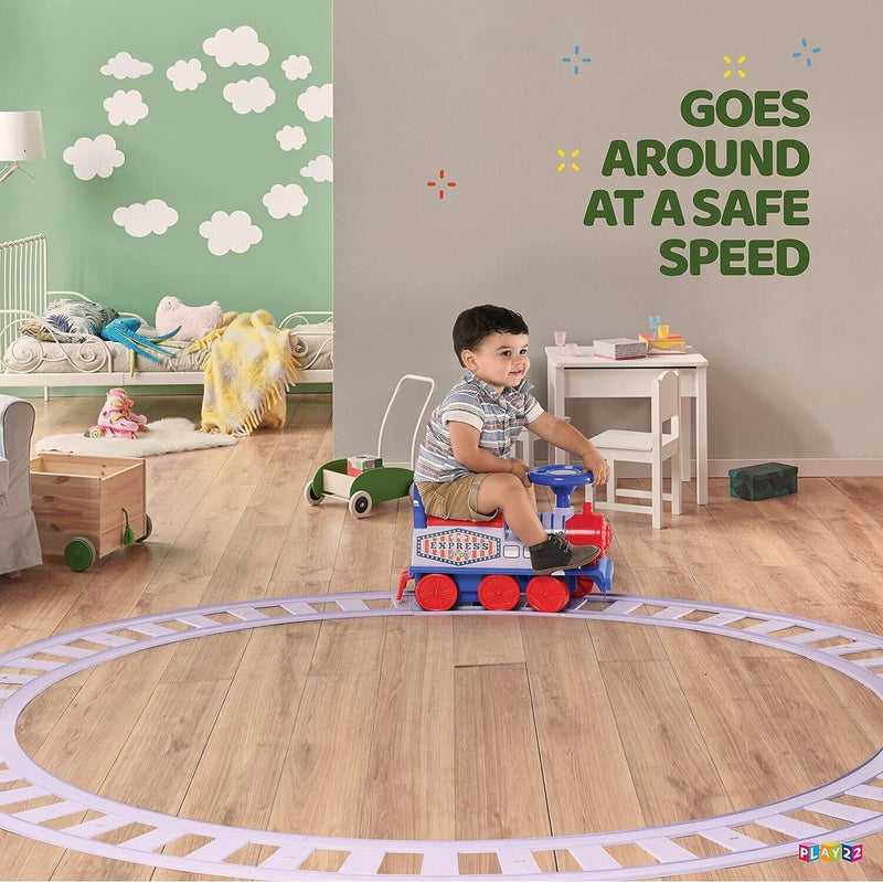 Load image into Gallery viewer, Play22 Electric Ride On Train Set with Tracks - Interactive Toy Train for Kids
