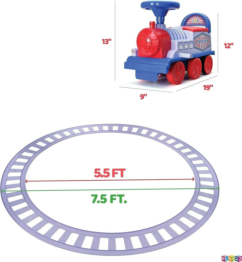 Load image into Gallery viewer, Play22 Electric Ride On Train Set with Tracks - Interactive Toy Train for Kids
