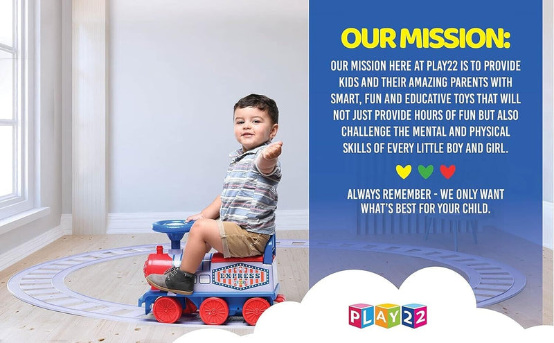 Load image into Gallery viewer, Play22 Electric Ride On Train Set with Tracks - Interactive Toy Train for Kids

