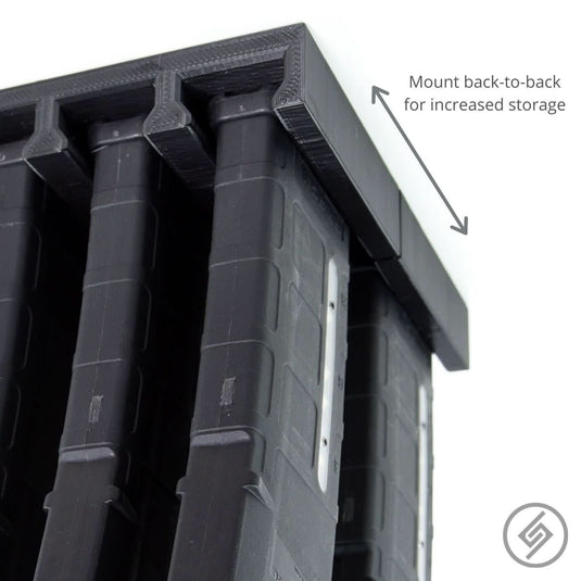 AR-15 PMAG Top-Load Wall Storage Rack (3 Mag Capacity)